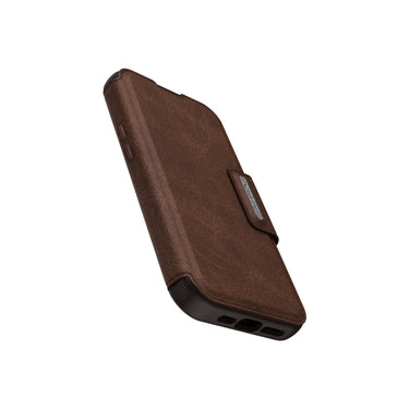 Otterbox Strada Series Magsafe Compatible Phone Case for iPhone 15 Pro - Espresso Brown